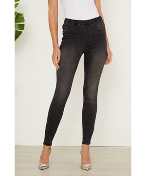 REASONS TO BUY:Like leggings but smarterMade from the softest fabric for serious comfortClassic skinny fitCool charcoal wash: it goes with everythingFlattering high waist fitDress them down with jumpers up with a nice topInside leg to fit: Short - 29" | Regular - 31" | Long - 33".