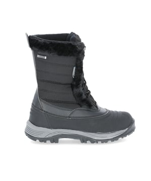 Bovenstuk: 50% Textiel /PU (Polyurethaan)/PVC, Voering: Textiel, Buitenzool: 50% EVA/Rubber. Sneeuwschoen. Waterdicht membraan. Geïsoleerde en warme fleecevoering. Synthetische bontafwerking. Gevoerd voetbed. Boogstabiliserende en ondersteunende schacht.