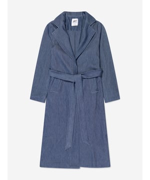 Presenting the Girls Denim Look Belted Trench Coat in Blue, an absolute simple and chic necessity for your little girl's closet. It offers a perfect fusion of panache and Cosiness, suitable for her day-to-day escapades. Fashion-forward Design: Featuring a denim-look, this trench coat is a tasteful blend of modern fashion trends and classic style, making your little one a trendsetter.  Ultimate Comfort: Crafted from premium-grade fabric, this coat ensures utmost comfort for your child during her daily adventures. Statement Piece: This chic Girls Denim Look Belted Trench Coat from AY by Ayla Palmer is a unique addition to your girl's wardrobe. Place your order now to let your little one make her unique style statement!