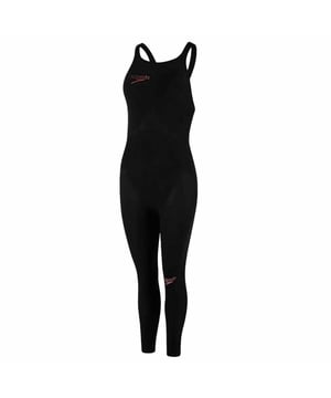 Traje de baño Speedo Fastskin Elite 2 Openwater Blck/Rd Closedback para mujer 8 103143597