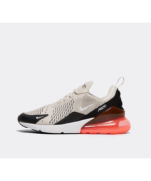 Drawing inspiration from Air Max classics, these kicks are creating their own legacy. The sleek, running-inspired design roots you to everything Nike, from the world class cushioning to the bootie-like construction that comfortably hugs your foot.
Benefits
Enjoy lightweight cushioning and unrivalled comfort with the Max Air 270 unit.
Woven and synthetic fabrics create a breathable barrier between you and the world.
Foam midsoles feel soft and comfortable, perfect for all-day wear.
Stretchy inner sleeves hug your feet for a secure, personalised fit.
Rubber on the outsoles adds traction and durability.
Product Details
Mesh details for an airy feel
Synthetic and textile upper.
2-piece midsole