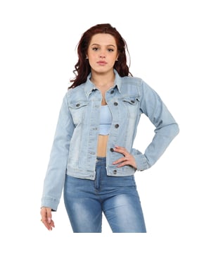Chaqueta vaquera para mujer tallas S-XL del Reino Unido, elegante chaqueta de botón de elemento básico de vestuario, dos bolsillos delanteros con solapa para un fácil almacenamiento, 98% de material de algodón y 2% de elastano para mayor comodidad y elasticidad, abrigo clásico ideal para usar en todas las ocasiones casuales.