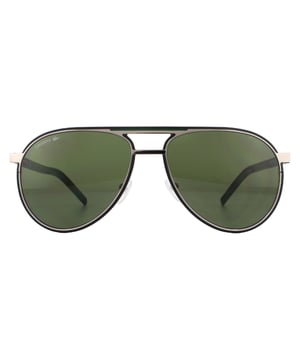 Lacoste Sunglasses L193S 035 Shiny Grey Grey are a classy modern pilot style with a metal frame which is given a colour edge around the rim and matching temples for atypically bright colour mix from Lacoste.