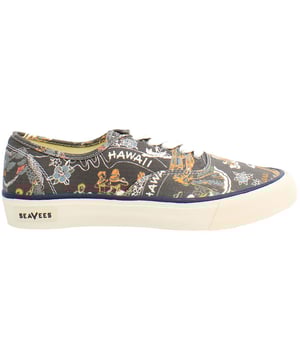 Zapatos para hombres Seavees Legend Beachcomber con cordones en lona negra LEGEND_BEACHCOMBER_AM_BLACK