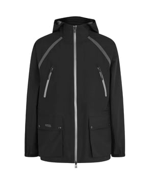 Experience the ultimate in versatility and style with the Belstaff Black Jacket. This jacket allows you to effortlessly transition from a casual day look to a chic evening ensemble. Stay cozy and look amazing with this must-have jacket!, Material: 100% Polyester, Lightweight, Branded Badge On Left Sleeve, Hooded Coat, Zip Closure, Black Jacket, Gore-Tex Infinium Jacket, Weather Resistant, Vent Jacket Gore-Tex Infinium construction water resistant and wind proof Compactible, packs away into pocket with internal carrying strap Hooded Mid-length Long sleeves with elasticated cuffs YKK AquaGuard two-way front zip closure Bellow side pockets Two front chest pockets Logo patch at arm