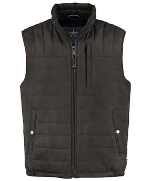 KOMFORTABEL UND STYLISH BODYWARMERA body warmer kann als Weste oder Jacke ohne Ärmel gesehen werden, die gerade wegen dieses Designs große Bewegungsfreiheit bietet. Der modische Artikel schützt den Oberkörper vor den kalten Tagen im Herbst und Winter. Dieser Bodywarmer der Marke Donders 1860 besteht aus 100 % Polyester, wodurch der Bodywarmer angenehm zu tragen ist und sich reibungslos bewegt. Der Bodywarmer ist in den Farben Antilope, Walnuss, Olivgrün und Himmelblau erhältlich.