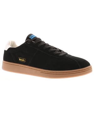 Bench Mens Trainers Fletcher Leather Black. Suede Upper. Pu Lining. Rubber Sole. Footwear Sneakers.