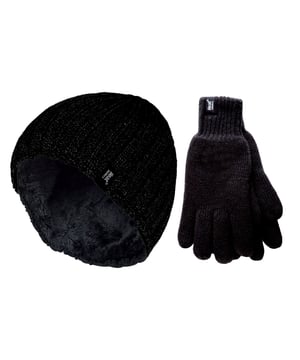 When it gets cold, you need the ultimate set of thermal gear to make sure you’re as warm as possible! Heat Holders is your solution with our mens thermal insulated hat and glove set. Fully faux fur / fleece insulated lined winter hat with superior thermal qualities, keeping your head warm throughout. The ribbed design makes for an extra comfortable fit. These Heat Holders thermal gloves are designed to keep warm air close to the skin, keeping your hands warmer for longer. With a special Heat Holders yarn and Heatweaver plush like lining these gloves prove to have superior moisture breathing abilities whilst insulating your hands and keeping them toasty and warm. Heat Holders Yarn – Specially developed thermal yarn provides high performance insulation against cold. It also has superior moisture breathing abilities. Heat Weaving Lining – Heat Weaver insulation is a plush fur-like thermal lining that maximises the amount of warm air held close to the skin. About Tog Ratings – The tog rating is a measurement for the thermal ability of a garment, approved by British Standard. Cable Construction – Our stretchable rib construction contours around the natural shape of your head, hands and neck for improved fit, warmth and comfort.