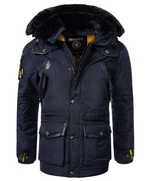 Angeboten wird eine sehr warme Herren Winter Jacke der Marke "Geographical Norway" mit Kapuze und einem kuschlig warmen Kunstfellkragen. Die Winterjacke ist mit einem Regular Fit schnitt ausgestattet, bei diesem Schnitt kann sich der Körper unter dem Stoff frei bewegen, ohne dass der Stoff am Körper klebt. Das Obermaterial besteht aus einem hochwertigen Polyester-Material, das wasserabweisend ist und dazu super warm hält. Dazu kommt, dass die Jacke eine große Kapuze mit XXL-Kunstfellkragen hat.
