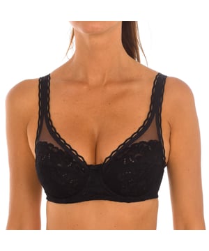 Playtex Bügel-BH.
 Farbe Schwarz
 Hergestellt aus Spitze und Chiffon, für einen femininen und raffinierten Stil.
 Cups mit Schaumstoff.
 Elastische und verstellbare Träger.
 Rückenverschluss mit vier Bügeln.
 Elastische Seiten und Blumenstickerei.
 Nähte in Ton gehalten.

 Zusammensetzung: 82% Polyamid, 18% Elasthan

 Handwäsche.
 - Kein Bleichmittel verwenden.
 - Nicht in den Trockner geben.
 - Nicht bügeln.
 - Nicht chemisch reinigen.
 Zusammensetzung: 82% Polyamid, 18% Elasthan
 Pflege:
Handwäsche.
 - Kein Bleichmittel verwenden.
 - Keinen Trockner verwenden.
 - Nicht bügeln.
 - Nicht chemisch reinigen.
