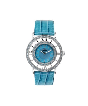 Yonger and Bresson Blue Dial Blue Band Watch