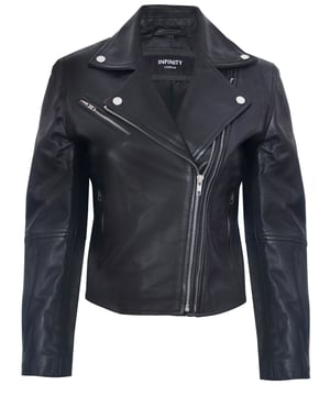 Elevate your style with our chic Brando jacket, a captivating piece defined by its unique off-centered YKK zip front and wide-set notch lapels. Here's why this bold red jacket is a standout choice:  
Striking Red and Black Elegance: The bold black and red colorway demands attention, making a statement and ensuring you stand out with confidence. 
Zippered Gauntlet Cuffs: The addition of zips on the gauntlet-style cuffs adds a touch of adjustability, allowing you to roll up the sleeves for added comfort and versatility. 
Noteworthy Hardware: Three secure zipped pockets on the front, positioned at the breast and waist, are furnished with hand-polished silver metal hardware, creating an eye-catching contrast against the red jacket body. 
Luxurious Material: Crafted from 100% premium ultra-soft nappa leather, this jacket combines supreme comfort with high-end style. 
Tailored Perfection: With a slim fit and shorter length, this jacket offers a modern silhouette that flatters your physique and exudes sophistication.  This jacket is the epitome of chic, offering practicality and bold fashion in one package. It's a versatile addition to your wardrobe that will leave a lasting impression.