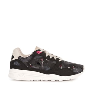 Le Coq Sportif R900 Invierno Floral LaceUp Black Synthetic Womens Entrenadores 1620214