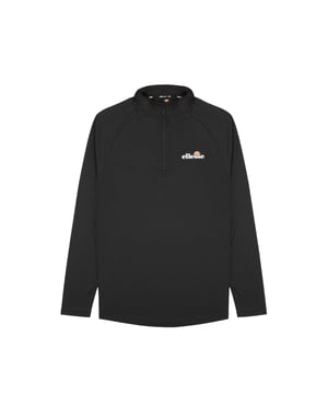 Fitness-Shirt  für Herren von der Marke ellesse. Logo-Print und Stehkragen mit Zipper. Leichte Jersey-Qualität aus Polyester. Für Sport und Freizeit.