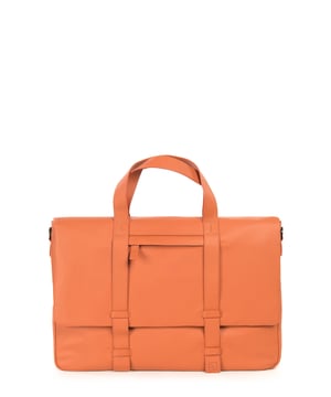 unisex handtas kliksluiting. twee open binnenzakken. afwezige externe zakken. verstelbare en afneembare lederen schouderband. met leren handvat. een binnencompartiment.  extern materiaal. polyester binnenkant. Afmetingen: 32x23,5x4 cm. Modeproduct