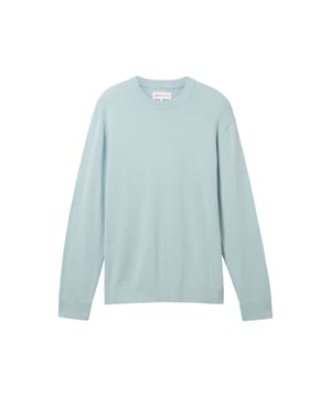 Je kunt veel outfits combineren met deze gebreide trui van Tom Tailor. Hij heeft een normale pasvorm en een ronde hals, waardoor hij goed aansluit. Hij heeft lange mouwen en manchetten aan de mouwen en zoom voor een goede pasvorm. Het is effen van kleur en heeft een textuur die het een interessante look geeft. Hij is gemaakt van hoogwaardige materialen waardoor hij zeer comfortabel is om te dragen. Deze gebreide trui van Tom Tailor is een warme en stijlvolle metgezel voor frisse dagen.
