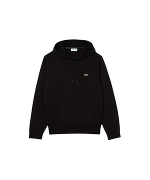 Trendy, warm, lightweight: an essential for the crocodile wardrobe. Plain-coloured hooded sweatshirt with a kangaroo pocket and logo patch in a modern silhouette.