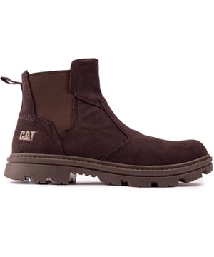 Los botines Practitioner de Caterpillar se adaptan fácilmente a tu día y a tu noche. ya sea que estés caminando por el bosque. trabajando el piso. o pasear por los atractivos de la ciudad. Las botas Chelsea cuentan con una parte superior de cuero de alta calidad y refuerzos elásticos. ofreciendo más estabilidad. La construcción Strobel y la suela exterior resistente están hechas para durar. mientras que su forro suave y su plantilla de espuma garantizan una sensación de comodidad en cada paso. Esta es tu bota de todos los días que usarás en los años venideros.