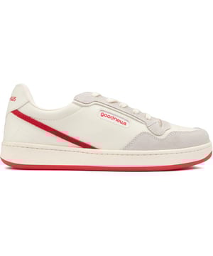 Introducing The Good News Mack Trainers - The Perfect Blend Of Style And Sustainability. Made With An Upper Material That's 80% Bio Veg, With 100% Recycled Mesh Lining And A Sole Material That's 70% Natural Rubber, These Natural Trainers Are A Step Towards A Greener Future. The Retro-inspired Trainers Are Ready For Your Urban Adventures And Every Day Chores.