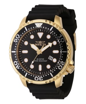 El Invicta 44835 tiene una caja de acero inoxidable de 48 millimetros con una esfera negro.
Esta modelo funciona con un movimiento de Cuarzo preciso.
Resistencia a la presión de aqua de 10 bares.
Este modelo es parte de la colección Invicta Pro Diver.

2 años de garantía Invicta.