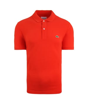 Lacoste Klassiek Slim Fit Poloshirt Korte Mouw Rood Heren Katoenen Top PH4012 CAD