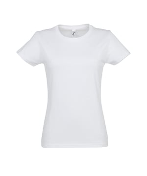 100% Ringspun Semi-Combed Cotton. Design: Plain. Neckline: Crew Neck, Ribbed Collar. Sleeve-Type: Short-Sleeved. Side Seams, Taped Neck, Twin Needle Hem, Twin Needle Sleeves. 190gsm. S: 32 in. M: 34 in. L: 36 in. XL: 38 in. XXL: 40 in.