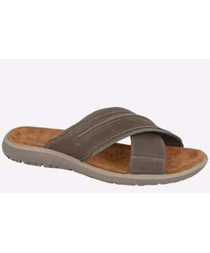 Crafted from a combination of textile and luxury nubuck leather for comfort and durability these Continental sandals from Roamers are fashioned with intricate stitch detailing and enhanced with microfiber lining and a suede sock for optimal cushioning and style. 
 - Nubuck leather / textile mix upper 
 - Cross over design 
 - Microfiber lining 
 - Real suede sock 
 - PU sole