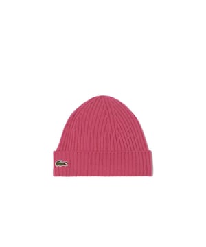 Unisex Lacoste Ribbed Wool Beanie- Turned edge: Extra warmth for your ears.- Embroidered crocodile: A Lacoste essential. - Ribbed wool: Your ally against the cold.  - Ref: RB0001-SQI