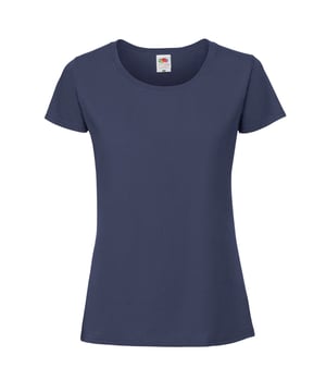 T-Shirt für Frauen. Weiches Tragegefühl. Geformte Seitennähte für eine feminine Passform. Kann bei 60 Grad gewaschen werden. Rundhalsausschnitt mit Baumwolle/Lycra-Rippe und Zwillingsnähten. Selbstgewebte Schulter-zu-Schulter-Bandage. Material: 100% ringgesponnene Baumwolle.