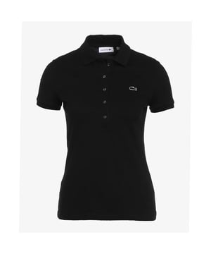 Lacoste Short Sleeve Collared Red Womens Polo Shirt PF7845 5ZP