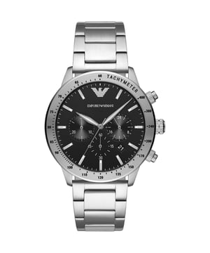 EMPORIO ARMANI AR11241 watch man quartz• material: stainless steel• glass: minerale• strap: stainless steel• color: grey• water reistance: 0 m (0 ATM)• case size: 43 mm