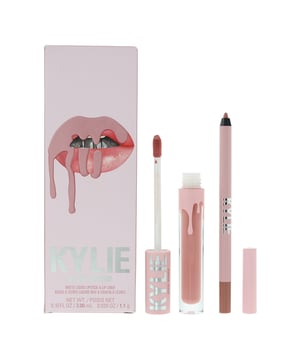 Kylie By Kylie Jenner Matte Lip Kit contains a lip liner and a matte liquid lipstick. The lip liner is ultra creamy, waterproof and lasts up to 24 hours.  For best results line and fill in using the liner and then use one coat of the matte liquid lipstick. The lipstick has a non sticky finish and is long lasting up to 8 hours of wear.