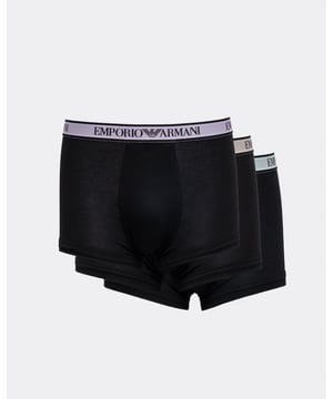 Emporio Armani Mens 3-Pack Core Logoband Trunks

5% ELASTANE  95% COTTON
111357-4R717