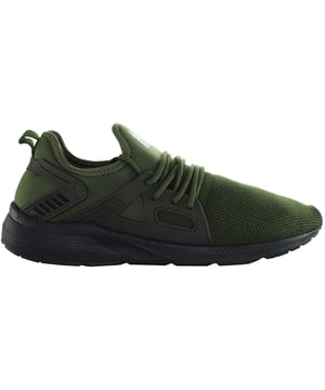 The Henleys Salendine Men's Running Trainers are meticulously crafted to enhance your running experience with a perfect blend of comfort, style, and performance. Here's what sets them apart:

 Streamlined Design:  The Salendine trainers boast a sleek and modern design, ensuring you look sharp both on and off the track.

 Breathable Mesh Upper:  Engineered with a breathable mesh upper, these trainers facilitate airflow to keep your feet cool and comfortable during even the most intense runs.

 Lightweight Construction:  Constructed with lightweight materials, the Salendine trainers provide a feather-light feel, enabling effortless movement and agility with every step.

 Responsive Cushioning:  Featuring responsive cushioning in the midsole, these trainers offer excellent shock absorption and energy return, reducing fatigue and enhancing your overall performance.

 Durable Rubber Outsole:  The durable rubber outsole of the Salendine trainers delivers exceptional traction and grip on various surfaces, ensuring stability and confidence in every stride.