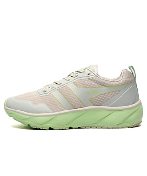 Gola Performance presents the Typhoon, a running shoe created specifically for high performance wear whether its on the roads or in the gym. This womens trainer features Golas premium MotionFoam technology incorporated into a high energy return midsole which attenuates shock while also delivering bounce off. The Typhoon boasts a 40mm heel stack for long lasting support and great cushioning whilst being ultra flexible in whatever you put it through. 
 The Typhoon is extremely lightweight helping to reduce fatigue and improve stride as you head to reaching your personal best on the road or making your best time workout in the gym. The Typhoon also features great shock absorbing properties to minimise impact and maximise energy return with its contoured design assisting with fluid movement during high performance wear. This is a great hybrid trainer which delivers on all fronts so if you want a top of the range runner at a great value price this is the trainer for you!
 - MotionFoam cushioned technology
 - Head to toe drop 6mm
 - Moulded cushioned insock
 - Durable grippy outsole
 - Lace up fit 
 - Filament overlays deliver foot integrity
 - Heel loop delivers easy on / off wear
 - Gola branding