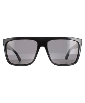 Gucci Square Mens Black Grey  GG0748S Sunglasses GG0748S are a contemporary rectangular style with a distinctive flat top and Gucci metal branding on the temples.