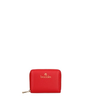 Cartera de mujer. El cierre es con cremallera. Los bolsillos internos tienen tarjeteros y uno con cremallera. Los bolsillos externos están ausentes. Falta la correa para el hombro. Falta el mango. Hay un compartimento interno. El material exterior es 100% Piel Auténtica. Internamente es 100% Poliuretano. Medidas: 13x9,5x2,5 cm. Hecho en Italia