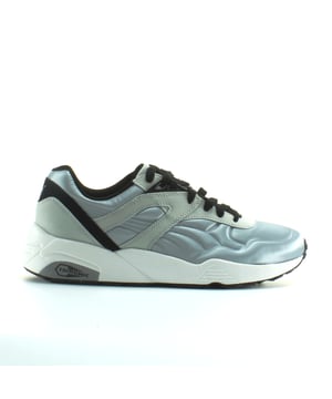 Puma Trinomic R698 Mat & Glans Grijs Textiel Heren Lace Up Trainers 359305 03