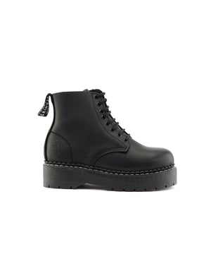 The Charlie by Grinders is a standout update to the classic derby boot, expertly designed for modern wearers. This style features an 8-eyelet lace system for a secure fit and a practical side zip for effortless entry and exit. The boot is built with Goodyear welted construction, enhancing its durability and robustness. It boasts extra thick soles for superior comfort and protection, while Grinders' Air Cushioned Soles (ACS) provide excellent support and shock absorption. Made with premium leather uppers and full grain leather, the Charlie offers both a sophisticated look and lasting performance, making it a versatile addition to any footwear collection. 8 Eyelet Derby Boot, Goodyear Welted, Extra Thick Soles, Side Zip, Grinders’ Air Cushioned Soles (ACS), Leather Uppers, Full Grain Leather