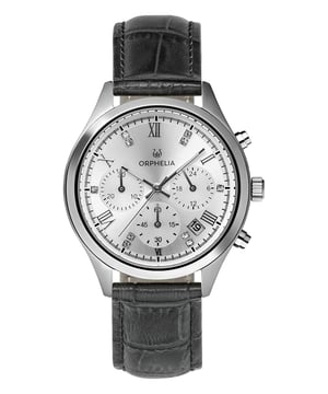 Dit Orphelia Dames horloge beschikt over een Quartz binnenwerk. De kast (38 mm mm) is vervaardigd uit RVS (Zilverkleurig) en heeft een Mineraalglas. De band is Grijs Leer. Dit horloge uit de Orphelia Regal reeks is een mooi en tijdloos geschenk. Verras jezelf of iemand anders met dit cadeau. Bovendien geniet u hierbij van 2 jaar garantie tegen alle fabricagefouten.