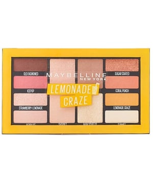 Bring on wearable neutrals with bold splashes of colour from Maybelline's Lemonade Craze. A fresh take on the classic palette, these pigmented shades offer endless possibilities. Softer hues to highlight, darker shades to amplify and define, and bright pops of citrus inspired colours to make your eyes pop! Packaging May Vary Directions Step 1. Apply neutral shade from lid to brow bone. Step 2. Blend a darker shade to the crease. Step 3. Apply a pop of colour to centre of the lid. Step 4. Highlight inner corner of eye. See the back of your palette for 3 signature eye looks or create your own!