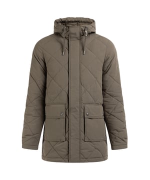 Geen vulling  Deze parka van Dreimaster Vintage wordt jouw nieuwe favoriet. Met zijn lichte vulling en 100% katoenen materiaal zorgt hij voor optimaal draagcomfort. Als het wat frisser wordt, kun je de capuchon opzetten en eventueel strakker maken met de trekkoorden. De klepzakken en de binnenzak zorgen ervoor dat je altijd zorgeloos je persoonlijke spullen kunt opbergen. Een ander charmant detail is het logoplaatje op de mouw.  Overgangsparka van katoen met lichte vulling