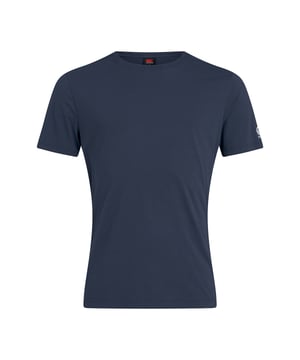 60% Baumwolle, 40% Polyester. 160gsm. Design: Logo, Einfarbig. Ausschnitt: Rundhalsausschnitt, gerippter Kragen, verschweißt. Ärmel-Typ: Kurzärmelig. Gesäumte Schultern, Zwillingsnadel-Nähte.