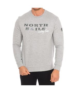 Sudadera North Sails.  
Cuello redondo acanalado.  
Impresión de la marca en el frente.  
Logo de la marca en una manga.  
Puños y cinturilla acanalados.  
Costuras vistas en tono.  
Composición: 60% Viscosa, 35% Nailon, 5% Elastano.  
Cuidado:  
Lavar a una temperatura máxima de 30º.  
Planchar a temperatura media.  
No usar blanqueador.  
No usar secadora.  
No lavar en seco.