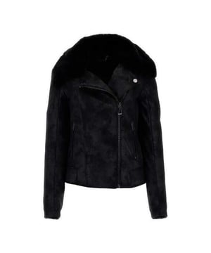Blouson Guess authentisch Damen Schwarz Synthetisch. Authentisches Kleidungsstück der Marke Guess - Streetwear-/Sportswear-Design von Guess - Guess für modebewusste Frauen, perfekt für den Alltag - Der schwarze Blouson von Guess lässt sich hervorragend mit Ihrem Restbestand kombinieren - bequeme Synthetikmaterialien - klassisch - authentisch -