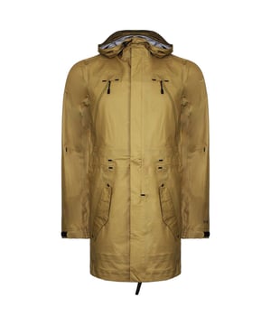 Nike de manga larga con cremallera marrón para hombre con capucha Parka Chaqueta 443876 280