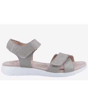 A stylish leather sandal. Featuring a double strap, both adjustable. Memory foam footbed for extra comfort.- A stylish leather sandal.- Featuring a double strap, both adjustable.- Memory foam footbed for extra comfort.