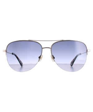 Kate Spade Aviator Womens Black Grey Gradient Maisie/G/S  Sunglasses are a sophisticated frame, crafted from high-quality metal, ensuring durability and a comfortable fit. The Kate Spade logo features on the slender temples for brand authenticity.