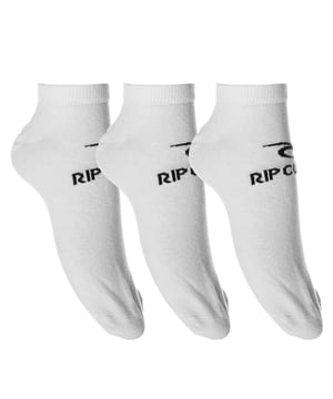 Ankle Socks Rip Curl for Men - Pack of 3 Pairs

 Take your style to the next level with RIP CURL ankle socks, designed especially for men looking for comfort and a touch of personality.

 This pack includes three pairs of soft cotton socks, each adorned with the brand's iconic graphic designs, reflecting the essence of surfing and coastal culture.

 Made from high-quality cotton, these socks offer excellent breathability and a perfect fit that adapts to your feet without being tight.

 Their ankle-length design makes them ideal for pairing with any footwear, from sneakers to sandals. Whether you're enjoying a day at the beach or just relaxing at home, these socks are the perfect complement to any outfit.

 Dare to stand out with Rip Curl and add a fresh and dynamic touch to your sock collection!
 Composition: 64% Cotton, 32% Polyester, 2% Polyamides, 2% Elastane
 Care:
- Wash at a maximum of 30ºC.
 - Use a gentle wash cycle.
 - Do not use bleach.
 - Avoid tumble drying.