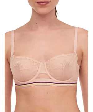 Paola Half Cup Bra. With unpadded, underwired cups for uplift. Product is recommended hand wash only.
